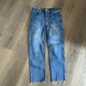 Wit & Wisdom size 8 medium blue straight cropped Jean